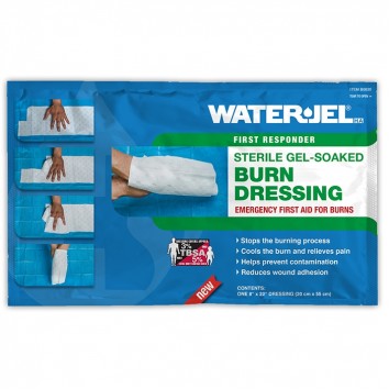 WATER GEL BURN DRESSING 8" X 22" ( 20CM X 55CM ) USA